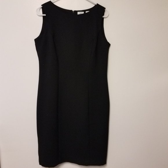 Emma James Sleeveless Black Sheath Dress Size 10 - Picture 4 of 9
